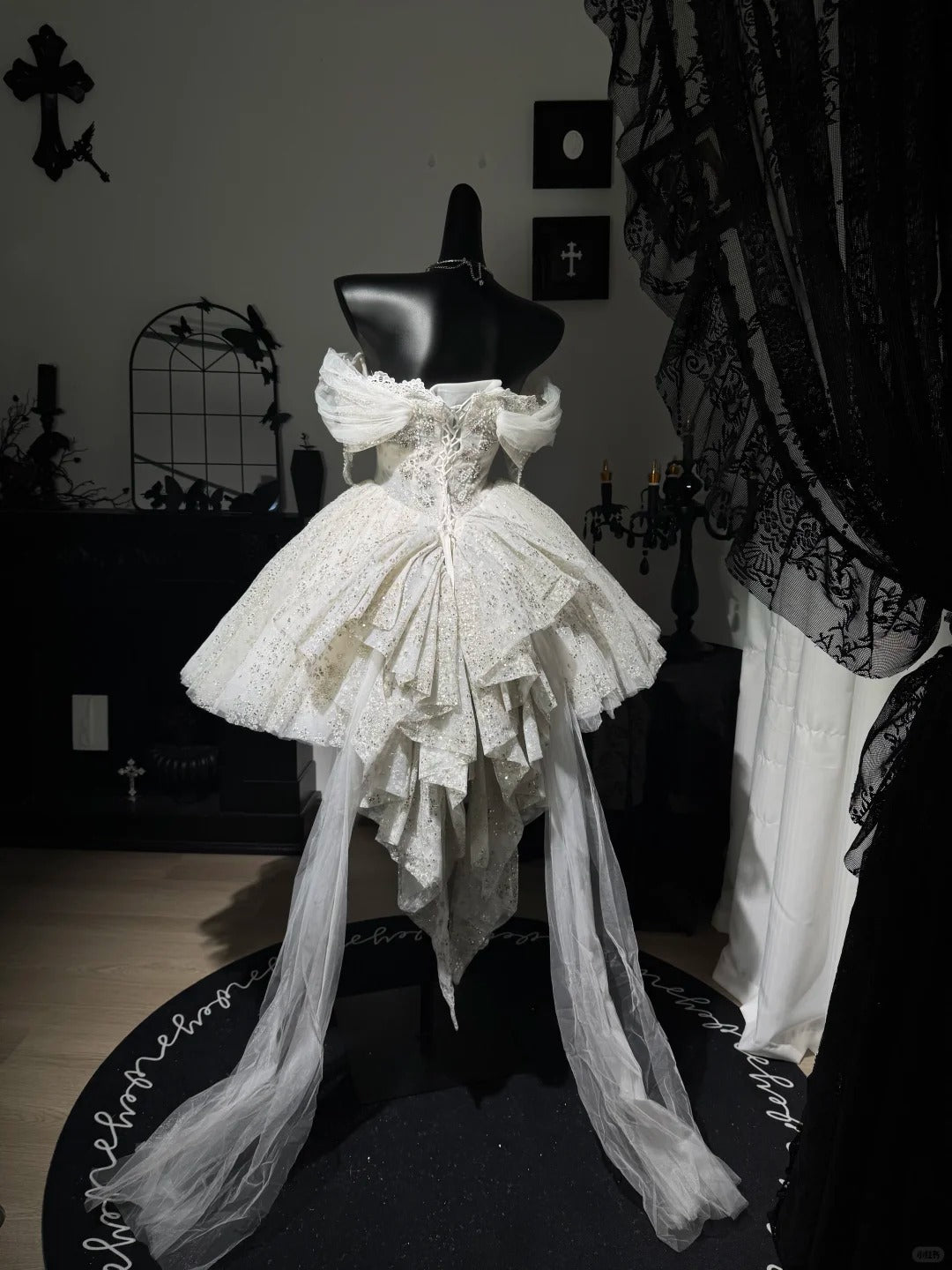New Homecoming Dress Off the Shoulder Cascade Lace Soutache Tulle Bead Sequins Back to School Outfits Party Dress Birthday Dress D7573