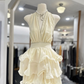 Stunning Homecoming Dress Halter Cascade Back to School Outfits Party Dress  D6575
