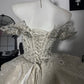 New Homecoming Dress V Neck Tull Bead Sequins Pearl Lace Hi-Lo Cascade Back to School Outfits Party Dress Birthday Dress Wedding Dress D7646