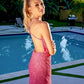 Stunning Homecoming Dress V Neck Sequins Hugging Back to School Outfits Party Dress D7903