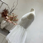 Elegant Homecoming Dress  V Neck Bowknot Back to School Outfits Party Dress  D6576