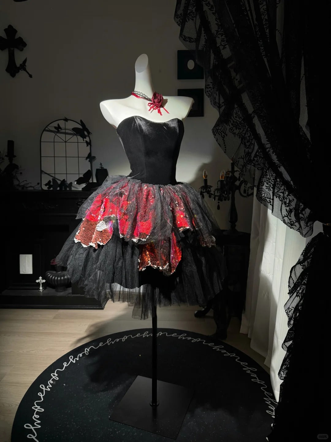 New Homecoming Dress Sweetheart Tulle Sequins Cascade Back to School Outfits Party Dress Birthday Dress D7550