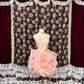 New Homecoming Dress Strapless Lace Cascade Flower Prom Dress Back to School Outfits Party Dress  D6129