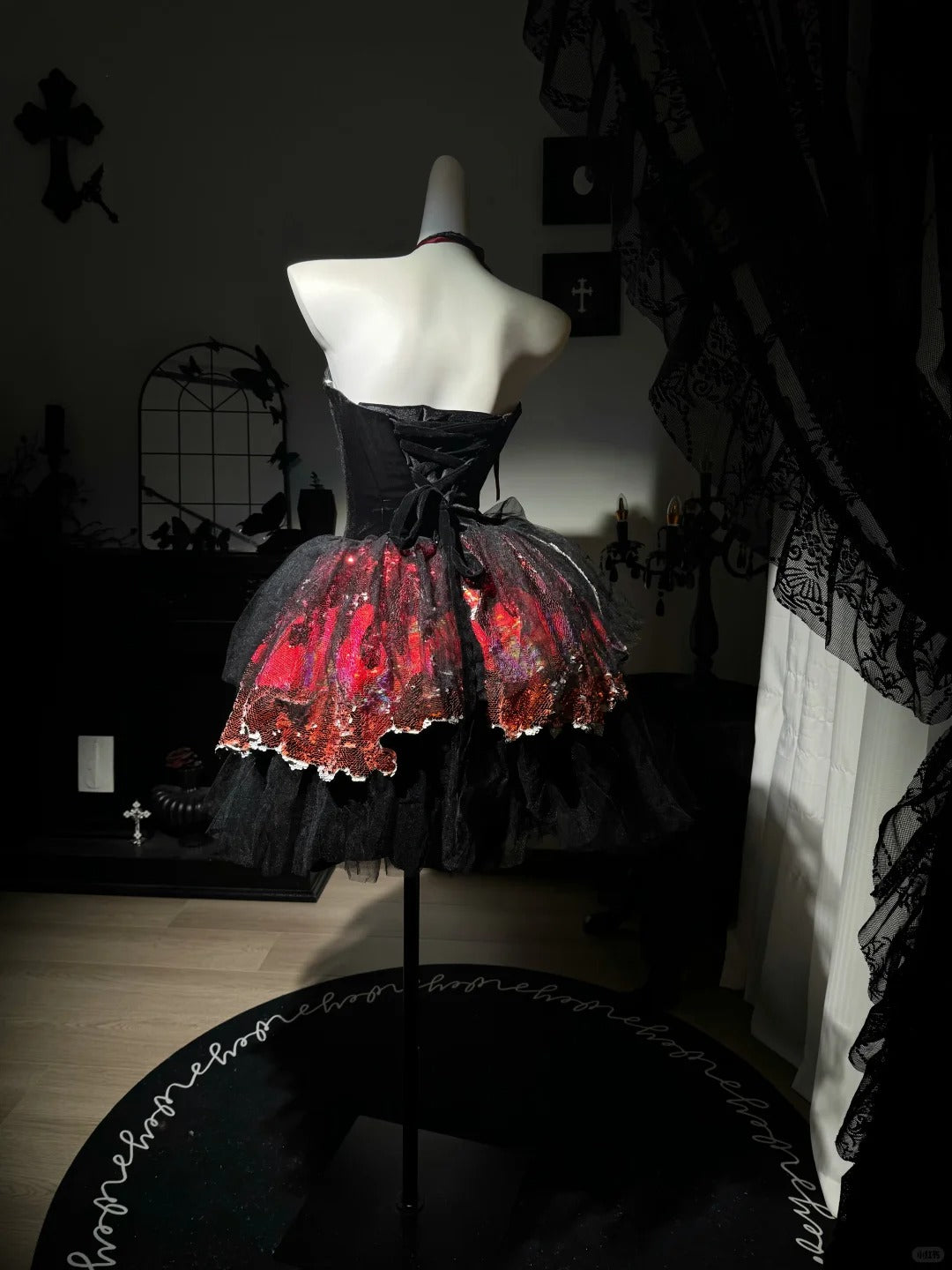 New Homecoming Dress Sweetheart Tulle Sequins Cascade Back to School Outfits Party Dress Birthday Dress D7550