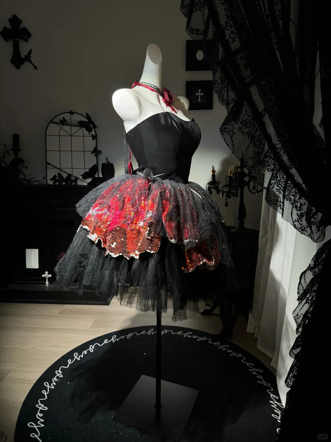 New Homecoming Dress Sweetheart Tulle Sequins Cascade Back to School Outfits Party Dress Birthday Dress D7550