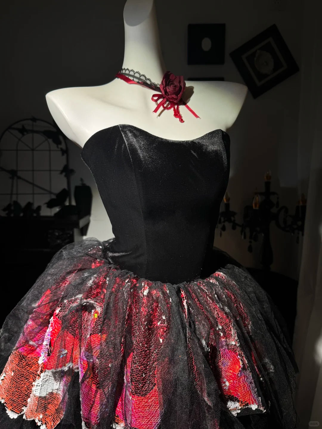 New Homecoming Dress Sweetheart Tulle Sequins Cascade Back to School Outfits Party Dress Birthday Dress D7550
