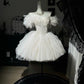 New Homecoming Dress Off the Shoulder Tulle Sequins Bead Flower Applique Pearl Rinestone Ball Gown Back to School Outfits Party Dress Birthday Dress Wedding Dress D7549