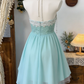 Beauty Homecoming Dress Strapless Hi-Lo Back to School Outfits Party Dress  D6540