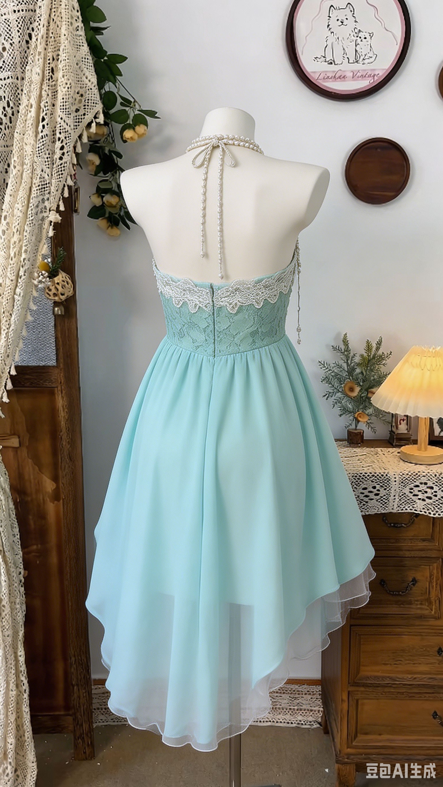 Beauty Homecoming Dress Strapless Hi-Lo Back to School Outfits Party Dress  D6540