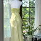Shiny Light Green Sequined Spaghetti Strap Design Chiffon Prom Dress Evening Dress D1705