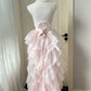 Sweet Homecoming Dress Spaghetti Strap Tulle Cascade Back to School Outfits Party Dress  D6459