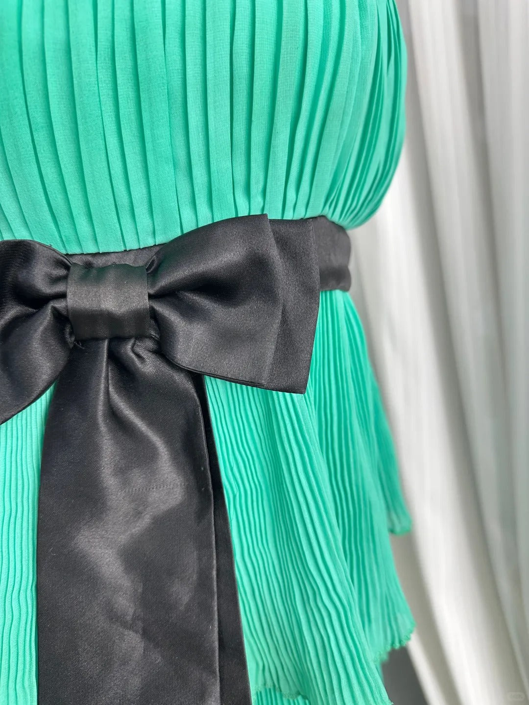 New Homecoming Dress Square Bowknot Cascade Back to School Outfits Party Dress D6938