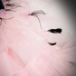 Pink Tulle and Black Velvet Strapless Party Gown Ruffles Formal Evening Dress MD7188