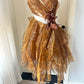 New Homecoming Dress Halter Feather Pleated Back to School Outfits Party Dress  D6486