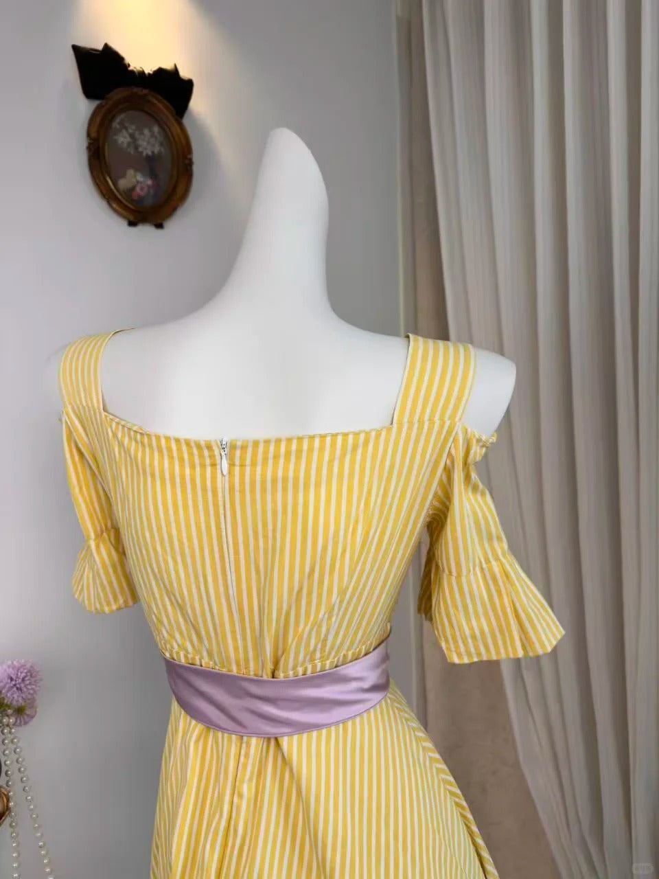 New Homecoming Dress Off the Shoulder Bowknot Pleated Tulle Back to School Outfits Party Dress D6908