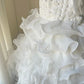 Elegant Homecoming Dress Strapless Flower Tulle Cascade Bowknot Back to School Outfits Party Dress  D6480