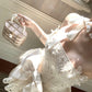 Elegant Homecoming Dress Spaghetti Strap Lace Pearl Bowknot Dress Back to School Outfits Party Dress  D6397