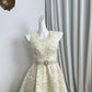 New Homecoming Dress Jewel Pearl Pleated Back to School Outfits Party Dress D6943