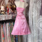 Elegant Homecoming Dress Halter Pleated Rinestone Prom Dress Back to School Outfits Party Dress  D6185