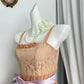 New Homecoming Dress Spaghetti Strap Flower Bowknot Back to School Outfits Party Dress D6939