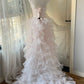 Stunning Homecoming Dress Strapless Tulle Hi-Lo Bowknot Back to School Outfits Party Dress  D6454