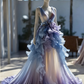 2026 Prom Dress V-neck Pleated Ruffle Gala Gown Birthday Party Outfits Evening Dress  D4778