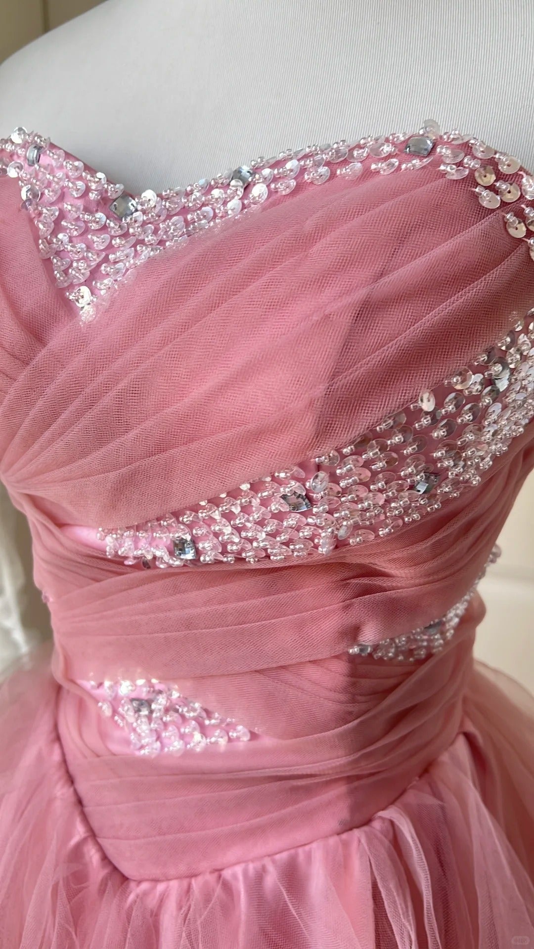 New Homecoming Dress Sweetheart Sequins Tulle Back to School Outfits Party Dress  D6466