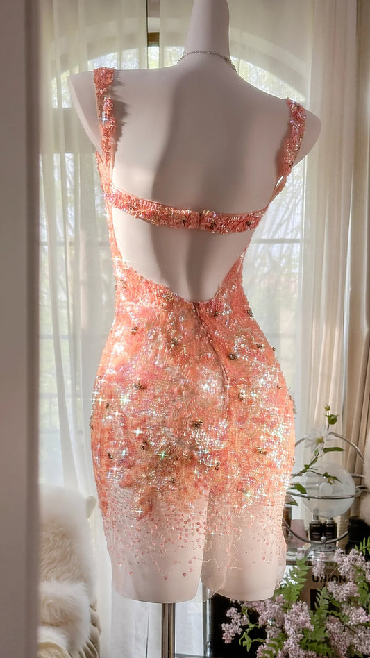 Stunning Homecoming Dress Sweetheart Applique Dress Back to School Outfits Party Dress  D6418