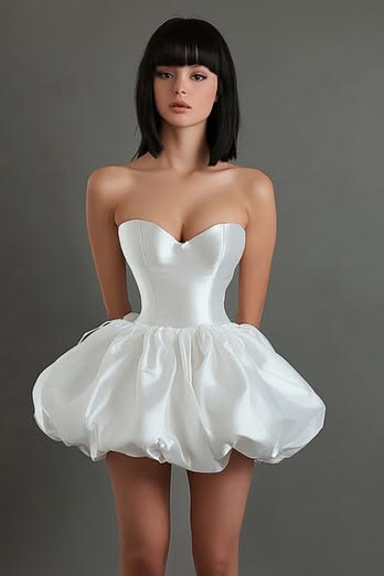 Charming Homecoming Dress Sweetheart Pleated Back to School Outfits Party Dress D7321