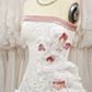 Vintage 3D Flowers Applique Strapless Design A-Line Short Homecoming Dress Party Dress D1668