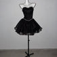 Elegant Homecoming Dress Sweetheart Rinestone Tulle Prom Dress Back to School Outfits Party Dress  D6134