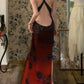 Ombre Prom Dress Crew Neck Backless Gala Dress Formal Dress Evening Dress  D4571