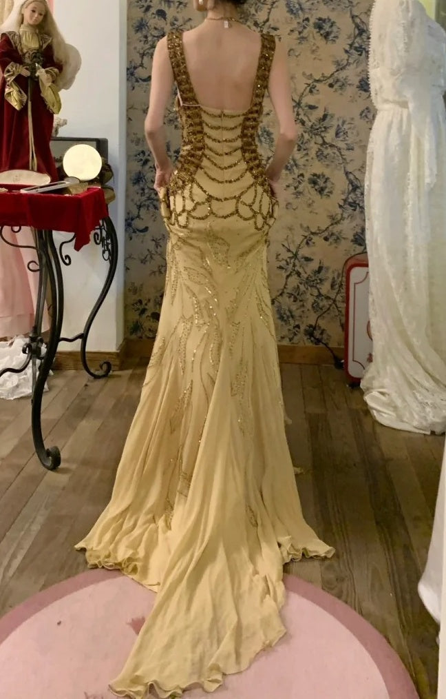 Glänzendes Ballkleid mit herzförmigem Pailletten-Meerjungfrauen-Abendkleid, Galakleid, Geburtstagspartykleid, D3415