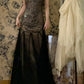 Robe de bal brillante à paillettes et col en cœur, robe de soirée sirène, robe de gala, robe de fête d'anniversaire, D3415