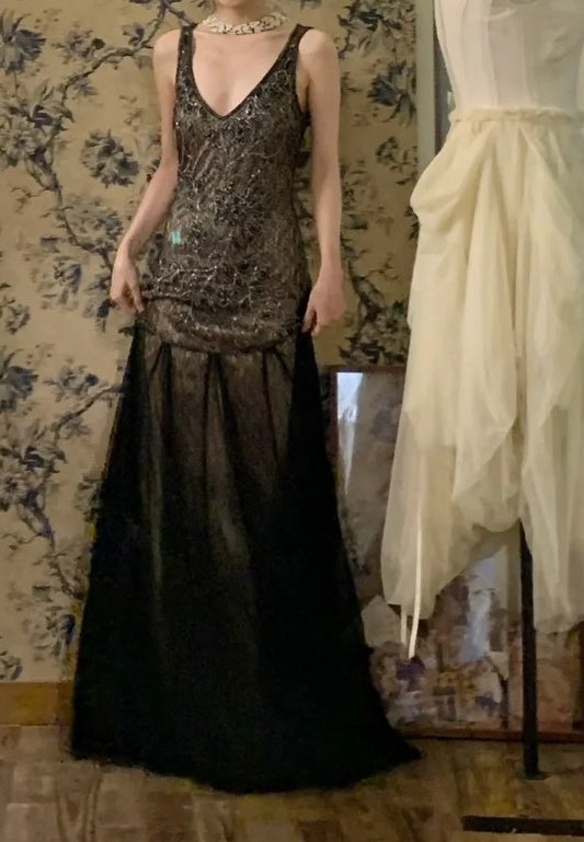 Glänzendes Ballkleid mit herzförmigem Pailletten-Meerjungfrauen-Abendkleid, Galakleid, Geburtstagspartykleid, D3415