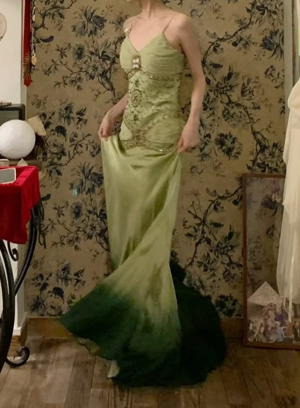 Robe de bal brillante à paillettes et col en cœur, robe de soirée sirène, robe de gala, robe de fête d'anniversaire, D3415