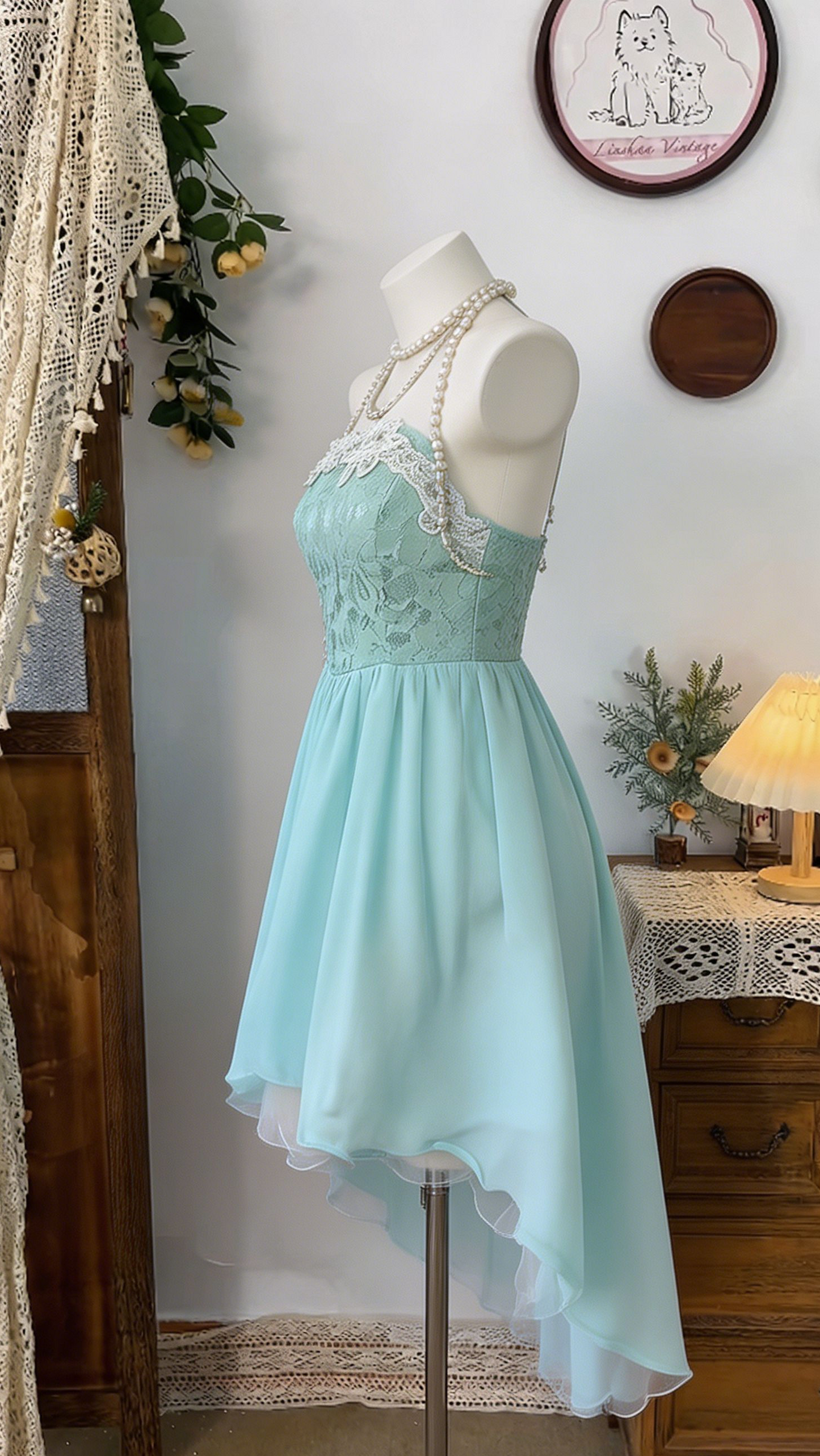 Beauty Homecoming Dress Strapless Hi-Lo Back to School Outfits Party Dress  D6540