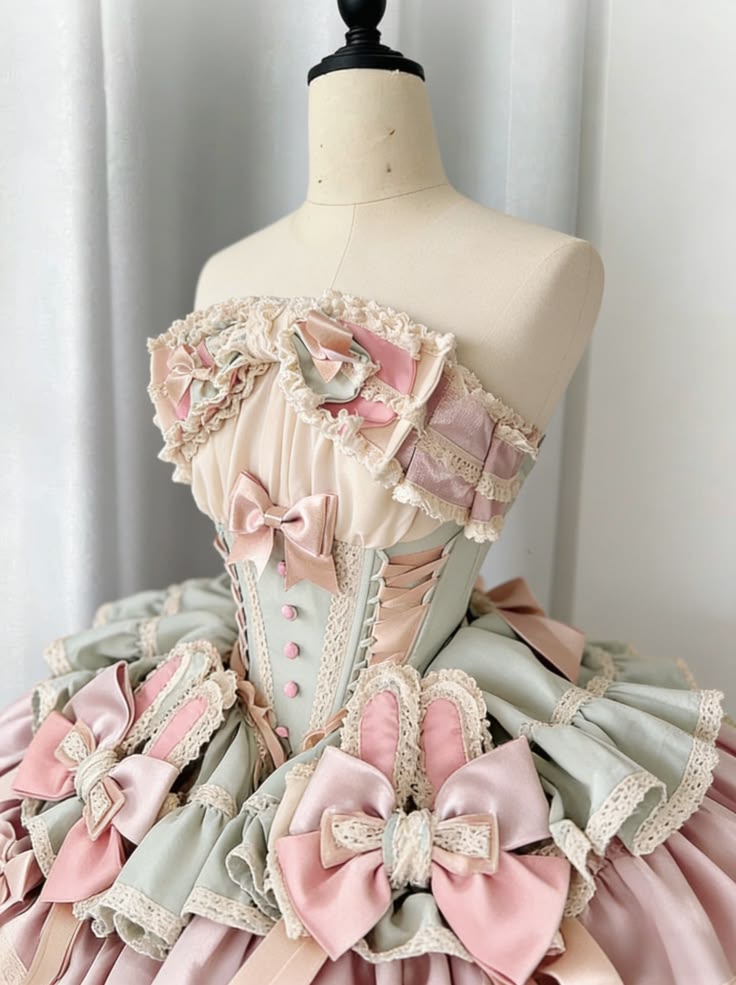 Unique Homecoming Dress Strapless Cascade Bowknot Back to School Outfits Party Dress  D7719