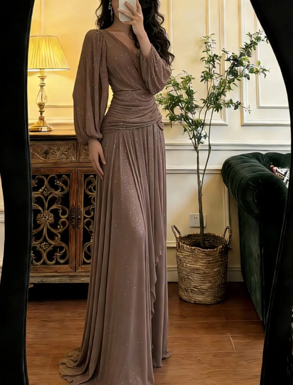 Glänzendes Ballkleid mit herzförmigem Pailletten-Meerjungfrauen-Abendkleid, Galakleid, Geburtstagspartykleid, D3415