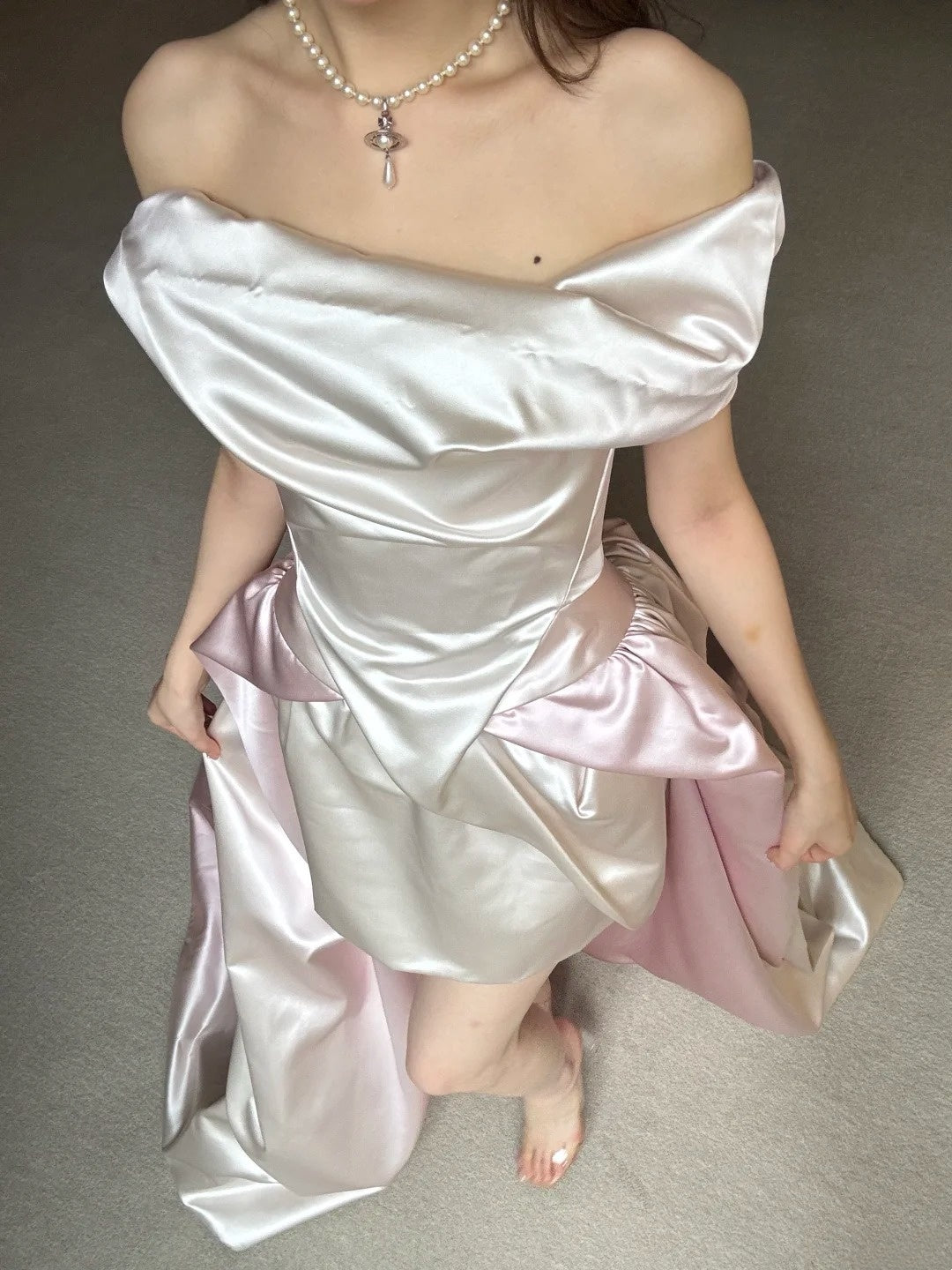 Robe de mariée beauté A-Line, décolleté en cœur, plissée, D3302