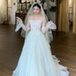 New Arrival Wedding Dress Strapless Pleated Tulle Wedding Dress   D4620