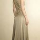 Charming Prom Dress A Line High-collar Pleated Cocktail Dress Evening Dress Wedding Guest Dress      D4645