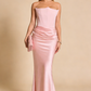 Fashion Prom Dress Strapless Mermaid Cocktail Dress Evening Dress Wedding Guest Dress      D4646