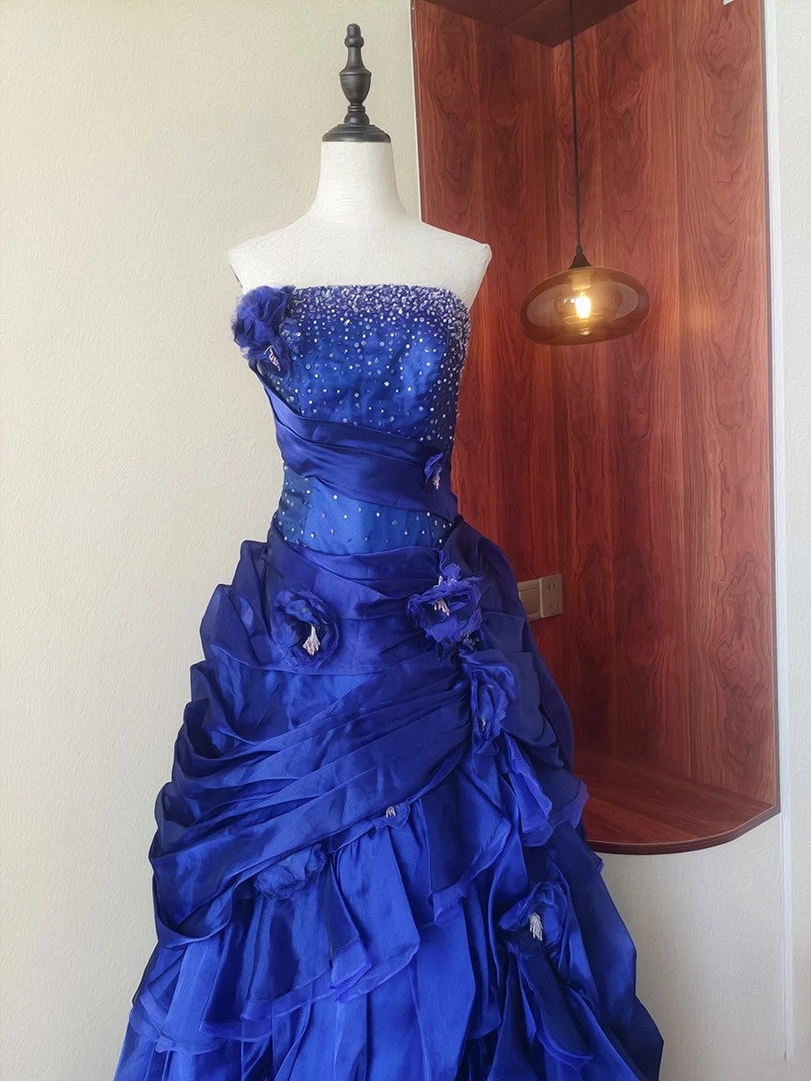 Glänzendes Ballkleid mit herzförmigem Pailletten-Meerjungfrauen-Abendkleid, Galakleid, Geburtstagspartykleid, D3415