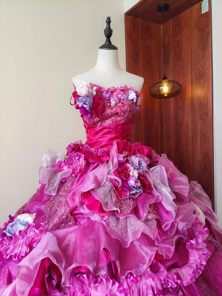 Glänzendes Ballkleid mit herzförmigem Pailletten-Meerjungfrauen-Abendkleid, Galakleid, Geburtstagspartykleid, D3415