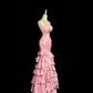 Robe de bal brillante à paillettes et col en cœur, robe de soirée sirène, robe de gala, robe de fête d'anniversaire, D3415