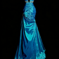 Robe de bal brillante à paillettes et col en cœur, robe de soirée sirène, robe de gala, robe de fête d'anniversaire, D3415