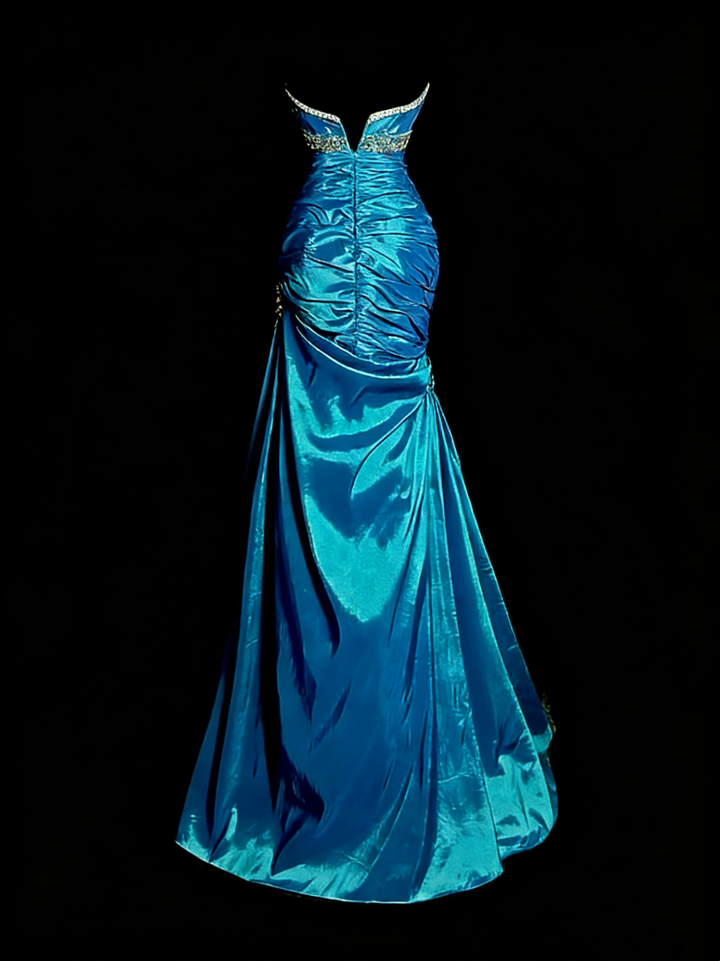 Robe de bal brillante à paillettes et col en cœur, robe de soirée sirène, robe de gala, robe de fête d'anniversaire, D3415