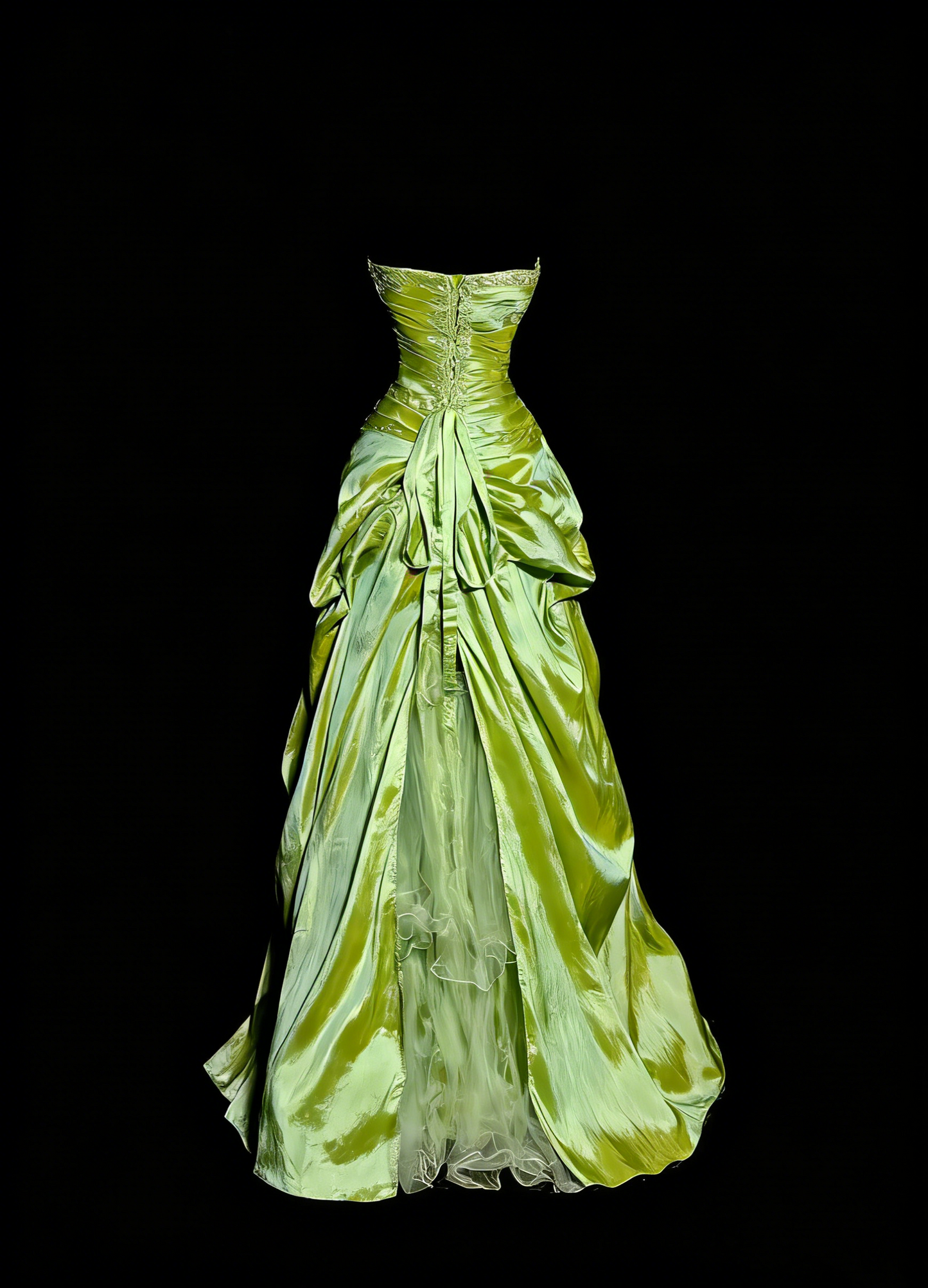Elegant Prom Dress Green Sweetheart Pleated Tulle Formal Dress Evening Dresses Birthday Party Dress      D4663