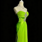 Charming Prom Dress Lime Green Sweetheart Pleated Formal Dress Evening Dresses Wedding Guest Dress      D4664